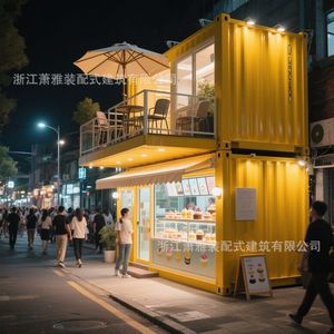 Tienda de Contenedores Xiao Ya, Casa Móvil Comercial de Diseño Personalizable de 20 pies y 40 pies - Product Image 1