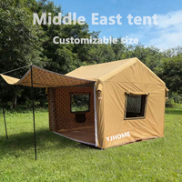 Carpa Inflable Automática de Estilo Medio Oriente, 3x3m, 4x6m, 3x6m, de Una Sola Capa, para Cuatro Estaciones, Una Habitación, Fácil de Instalar, de Aluminio, Impermeable