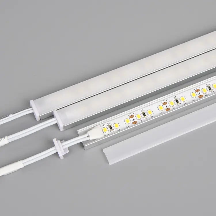 Vòng Nhôm Hồ Sơ LED Light Bar Smd Chiếu Sáng Cứng Nhắc LED Strip Với Bìa Cho Kệ Hiển Thị Led Theo Dõi Thanh Ánh Sáng Từ Tính