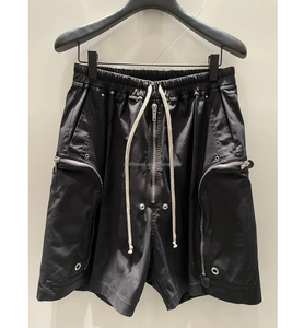 Nouveau avec étiquettes unisexe Slash poches latérales coton Shorts Rick lâche boutons-pression <span class=keywords><strong>Bauhaus</strong></span> exposé Zip court pour hommes Shorts cargo à jambes larges - Product Image 1