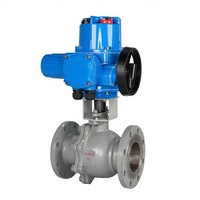 Vanne à boisseau sphérique électrique antidéflagrante OEM en acier au carbone avec raccord à bride DN32-DN400 pour eau, huile, gaz naturel, commande manuelle