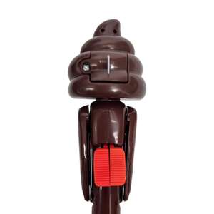 Nouveau design de forme originale, balle de sport en plastique en forme de crotte, avec logo mignon et design de combat créatif, jouets interactifs de farces, cadeau de festival - Product Image 6