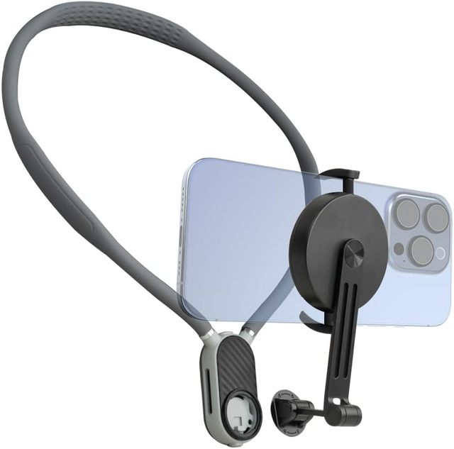 Magnetic Neck Holder for Mobile Phone Silicone Hands-Free Strap Mount Outdoor Video Recording POV Holder