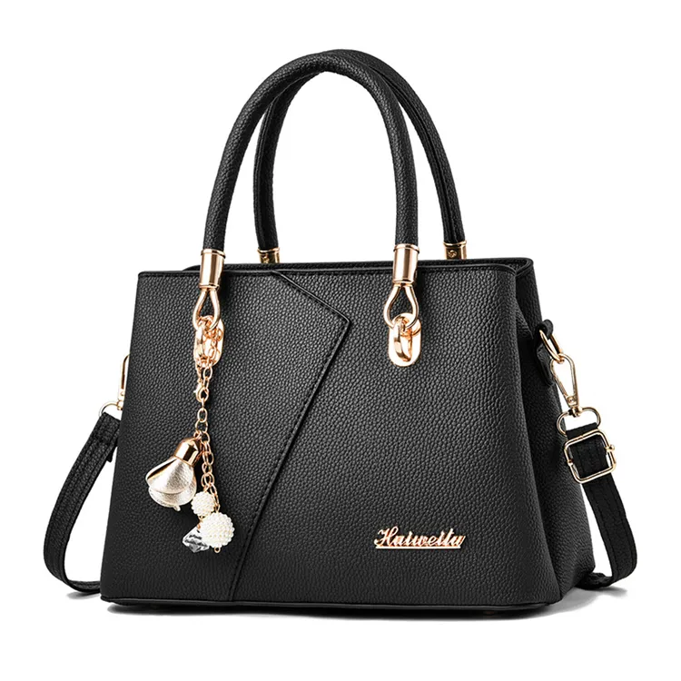 modern latest tote black leather large colorful handbags for women 2023 ladies crossbody