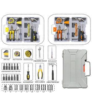 Boîte à outils de réparation manuelle CRV OEM 35 pièces, ensemble d'outils de réparation de quincaillerie domestique, clés à molette, boîte à outils combinée de charpentier d'électricien - Product Image 3