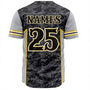 Camiseta de Béisbol para Hombre, Cuello en V, Roja y Negra, Manga Corta, Sublimada, con Nombre del Equipo y Logotipo Frontal, Corte Deportivo, Largo Regular - Product Image 4