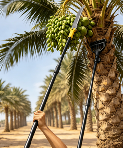 Perche télescopique en fibre de <span class=keywords><strong>carbone</strong></span> pour la cueillette des dattes, outil de récolte de fruits à longue portée réglable - Product Image 1