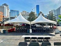 Carpa de Techo Alto de 20x20 pies, Impermeable y Resistente a la Intemperie, para Bodas, Fiestas, Festivales y Exposiciones