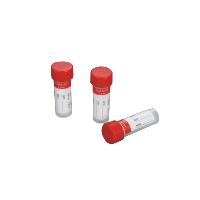 0.5Ml Pediatric Plastic Mini Capillaire Bloed Monster Buis Micro Bloedafname Vlakte Buis Met Ce & Iso