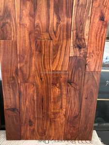 Pavimento in <span class=keywords><strong>Legno</strong></span> Massello di Acacia Lavorato a Mano, Listoni in <span class=keywords><strong>Legno</strong></span> di Acacia a Foglia Piccola Confusa - Product Image 6