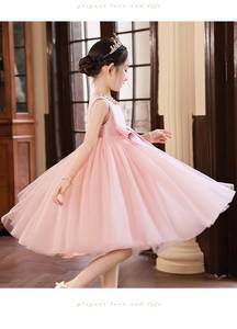 Robe de princesse pour filles, robe de demoiselle d'honneur, robe de fête d'anniversaire, robe de concours, robe de récital de piano, costume élégant pour spectacle sur scène - Product Image 3