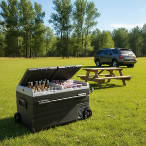 Compresseur portable à double zone 115 L pour réfrigérateur congélateur de voiture et de maison - Product Image 2