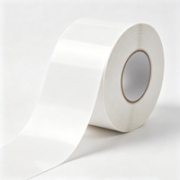 Étiquettes personnalisées Haoxuan en PP blanc, autocollants adhésifs en film brillant imperméable, impression durable pour l'emballage des produits