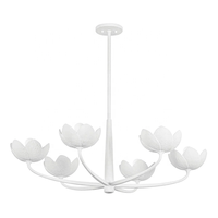 Personnalisé Italie Or Blanc Fleur Art Moderne Lustre Villa Chambre Lampe pour La Maison Hôtel Mariage Décor