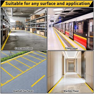 アベンドヘビーデューティービニールフロアテープフロアマーキングテープ超耐久性ソリッドイエローAGVフロアテープ安全警告用 - Product Image 2