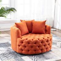Fauteuil simple décontracté de design italien pour salon, chambre, hôtel, club, bar, café, chaises de loisirs modernes en velours