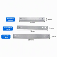Support de fixation droit en acier inoxydable sur mesure, plaque de connexion pour poignée de porte/fenêtre, service OEM personnalisé pour petites séries