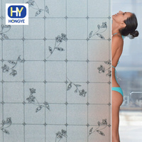 Film adhésif statique sans colle pour fenêtre, autocollant de confidentialité givré pour vitres, autocollants pour porte vitrée de balcon, imperméable et réutilisable