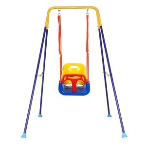 Ensemble Balançoire et Sauteur Métallique Pliable 2-en-1 en Stock, Siège Éjecteur Sûr pour Tout-Petits et Bébés, Balançoires Enfants Priorité - Product Image 4