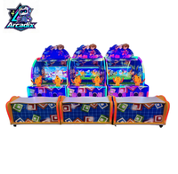 Mesin Arcade Tembak Air Layar 26 Inci Dua Pemain Koin Operasi Anak-Anak Indoor Komersial