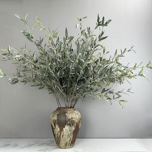 Feuilles d'<span class=keywords><strong>olivier</strong></span> artificielles de haute qualité à longues tiges pour la décoration de la maison - Product Image 2