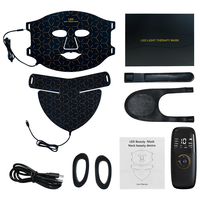 Appareil de thérapie faciale portable à LED BioMol avec lumières infrarouges rouges 415nm 605nm 635nm 850nm Prise USB pour le traitement du visage