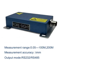 Capteur <span class=keywords><strong>de</strong></span> distance <span class=keywords><strong>laser</strong></span> visible rouge à sortie numérique industrielle, port série RS232, IP68, portée <span class=keywords><strong>de</strong></span> 50 m - Product Image 3