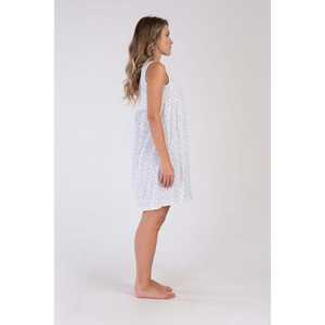 Chemise de nuit sans manches pour femme Quen, en tissu doux à motif rose cristal, tenue décontractée pour dormir - Product Image 2