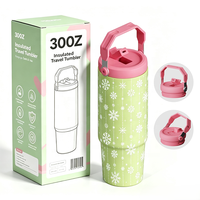 Gobelet isotherme en acier inoxydable 30 oz avec logo personnalisé, double paroi, isolation sous vide, couvercle rabattable anti-fuite 20 oz, mug de voyage pour voiture