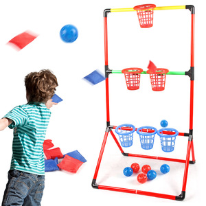 Sacco di sabbia di plastica per interni/esterni giocattolo divertente gioco di tiro per feste 2-in-1 cestino Set di <span class=keywords><strong>giochi</strong></span> per bambini - Product Image 5