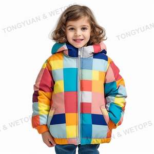 Vêtements personnalisés 4-18 <span class=keywords><strong>ans</strong></span> enfants vestes automne manteau enfant en bas âge vêtements d'extérieur garçons filles enfants capuche doudounes enfants adolescent manteau - Product Image 3