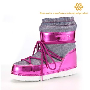 <span class=keywords><strong>Botas</strong></span> de <span class=keywords><strong>Nieve</strong></span> Impermeables de Caña Alta para Mujer - Color Brillante, Calidad de Exportación, Antideslizantes, Forro Polar Cálido, Acolchado Adicional para la <span class=keywords><strong>Nieve</strong></span> Invernal - Product Image 2