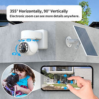 Caméra solaire Goobsafe Q18 1080P avec détection de mouvement PIR, batterie 14400mAh, autonomie 30 jours, WiFi 4G, caméra extérieure panoramique inclinable, vente en gros