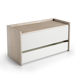 Gabinete de madera de roble de estilo moderno para el hogar, sala de estar y comedor, almacenamiento de ropa y juguetes de alta capacidad con cajón para niños - Product Image 1