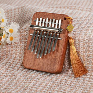 Kalimba, Piano de Pulgar, Venta al por Mayor - <span class=keywords><strong>Mbira</strong></span> de 8 Teclas de Acrílico y Madera de Caoba, Piano de Pulgar Portátil para Principiantes, Opciones Personalizables Disponibles - Product Image 4