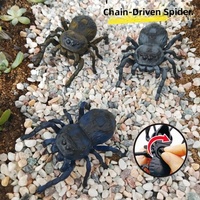 Jouet à remonter araignée simulée transfrontalière pour enfants, modèle d'insecte mobile rampant amusant pour farces