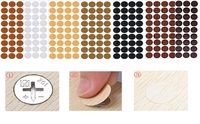 Autocollants décoratifs Chuangxing en PVC auto-adhésifs de 0,25 mm pour couvrir les vis de meubles en bois