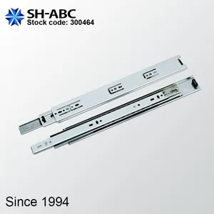 SH-ABC 45mm 45kgs 1.5*1.2*1.2mm full extension ball bearing drawer slide telescopic Rails SH4513