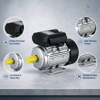 Moteur monophasé à condensateur Quanneng YC80A-2 série YC 0,25 kW-5,5 kW 220 V 50 Hz IE2 2/4 pôles, montage sur pied, robuste