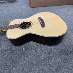 Guitare acoustique 38 pouces <span class=keywords><strong>Parlor</strong></span>, table massive en épicéa Sitka, dos et éclisses en palissandre, guitare folk de haute qualité - Product Image 3