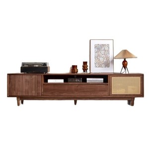 Hongxiang Vintage Solid Wood <b>TV</b> <b>Stand</b> Storage Cabinet Living Room Bedroom Furniture Small Apartment Home Use - Product Image 5