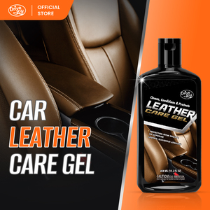Kit de cuidado de cuero de 450mL, mantiene el asiento del coche, Gel de condición de cuero suave y flexible para brillo, limpiador y protección de cuero Interior - Product Image 1