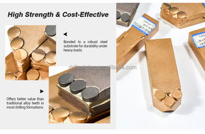 שיני יהלום PDC עמידות בפני פגיעות משנת 2026 עבור מקדחי תעשייה המשמשים בכריית נפט וגז, כריית עפרות וקידוחים גיאולוגיים - Product Image 2