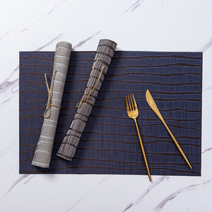 Exclusivo Transfronterizo: Mantel Individual Cuadrado <span class=keywords><strong>de</strong></span> PVC Tejido a Crochet con Rayas, Estilo Japonés, Sin Lavado, <span class=keywords><strong>de</strong></span> Moda Mística, <span class=keywords><strong>para</strong></span> Mesa <span class=keywords><strong>de</strong></span> Café - Product Image 3