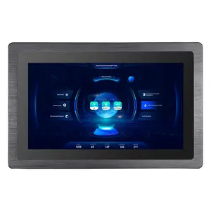 VESA/Wall Mounted/Embedded 300~1000 nits Sunlight Readable 13.3 inch 16:9 Industrial Touch Screen LCD Monitor with HD MI VGA BNC