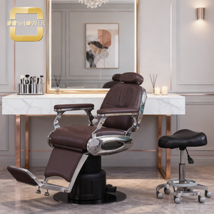 Poltrona da parrucchiere ergonomica e confortevole con poggiapiedi, adatta per ambienti commerciali come saloni di bellezza, centri estetici e saloni di manicure. - Product Image 2