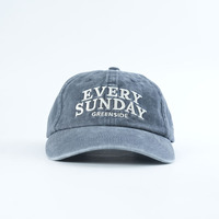 Gorra de Béisbol Unisex de 6 Paneles, Lavada al Ácido, de Alta Calidad, con Logotipo Bordado Plano, Estilo Informal, Suave, en Oferta