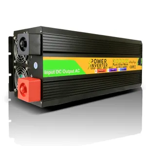 Convertisseur haute puissance sinusoïdal pur DC AC Inverter 24V 220V 3000W