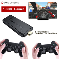 Console de Jeu TV 4K HD en Gros avec 3500/10000 Jeux Classiques (FC/GB/GBC/MD), Manettes Sans Fil Doubles 2.4G, Mémoire 32/64 Go Prise en Charge