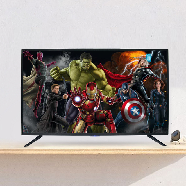 Factory Direct Sale 32 Inch LCD Display Smart Android TV 1366*768 DVB WIFI RJ45 Desktop Wall Mounted Smart TV
